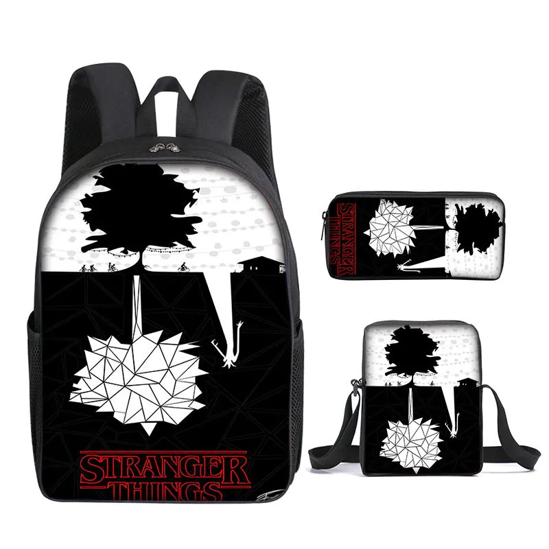 Stranger Things 4 Backpack School Bag Student Bag Teenagers Boys&Girls Bookbag Gifts Bag