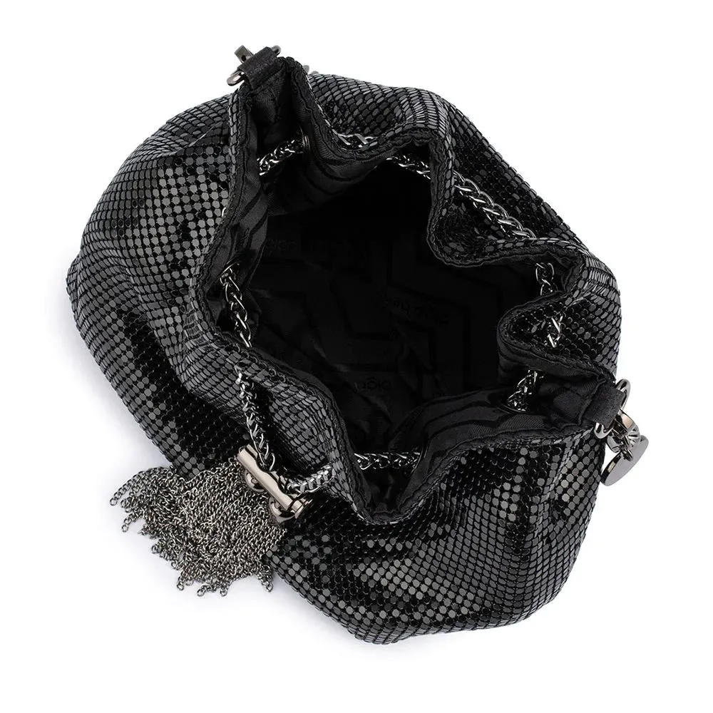 Sylvia Mesh Pouch in Black