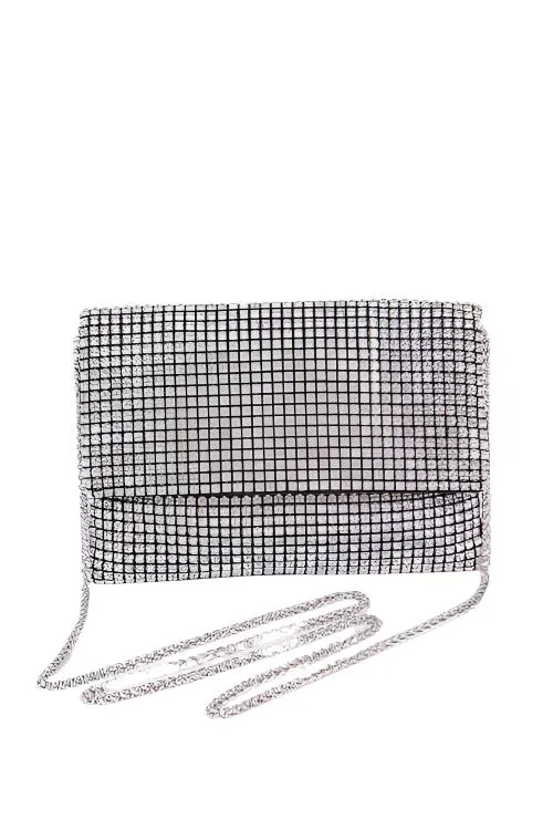 TEEK - Rhinestone Black Soft Swing Bag