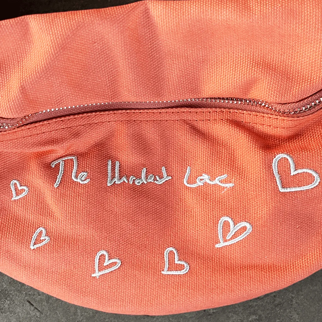 The Hardest Love Peach Fanny Pack