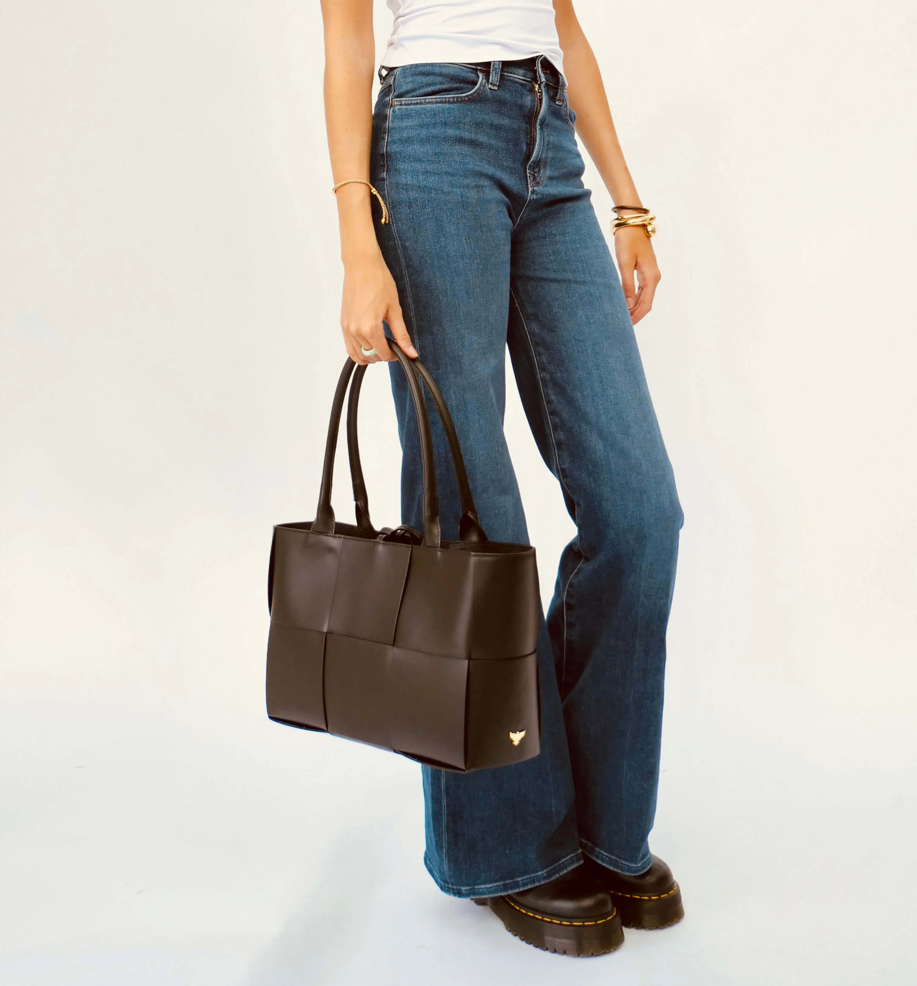 The Tori Stone Leather Tote