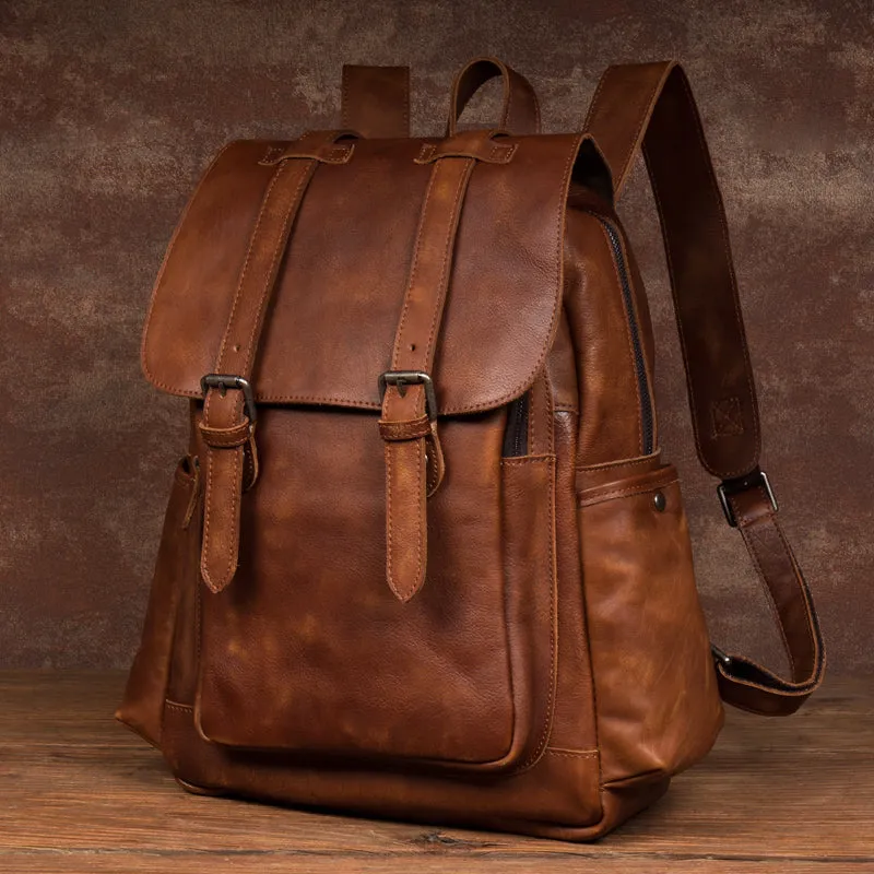 Travel Backpacks Handmade Leather Backpack Men Backpack