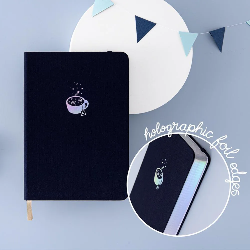 Tsuki ‘Cup of Galaxy’ Limited Edition Holographic Bullet Journal ☾