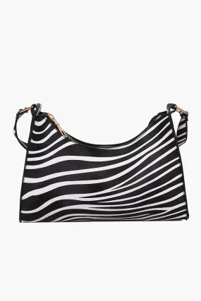 Underarm Bag White Tiger Printed Handbag - P22 - WHB0011