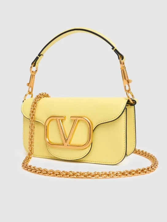 Valentino Garavani   Small Locò leather top handle bag 