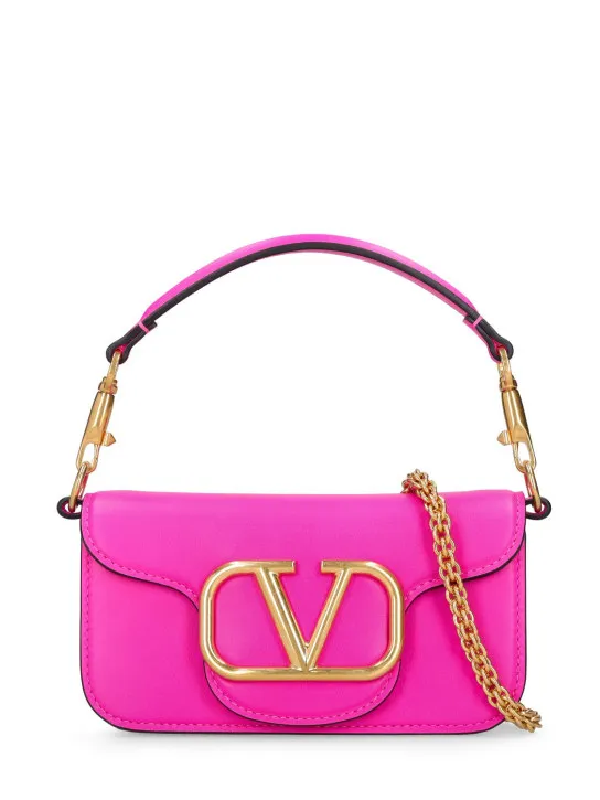 Valentino Garavani   Small Locò leather top handle bag 