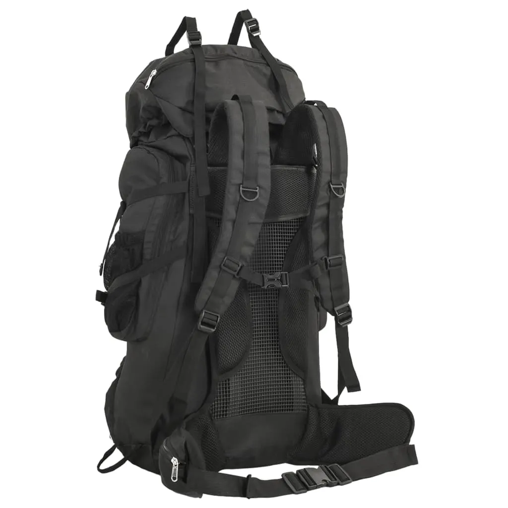 vidaXL Hiking Backpack Black 60 L Oxford Fabric