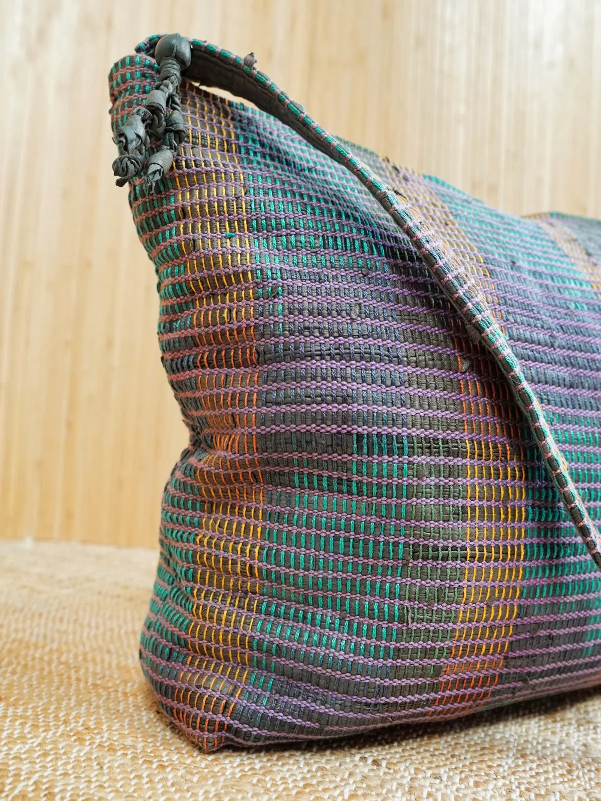 Vintage Hand Woven Tote Bag