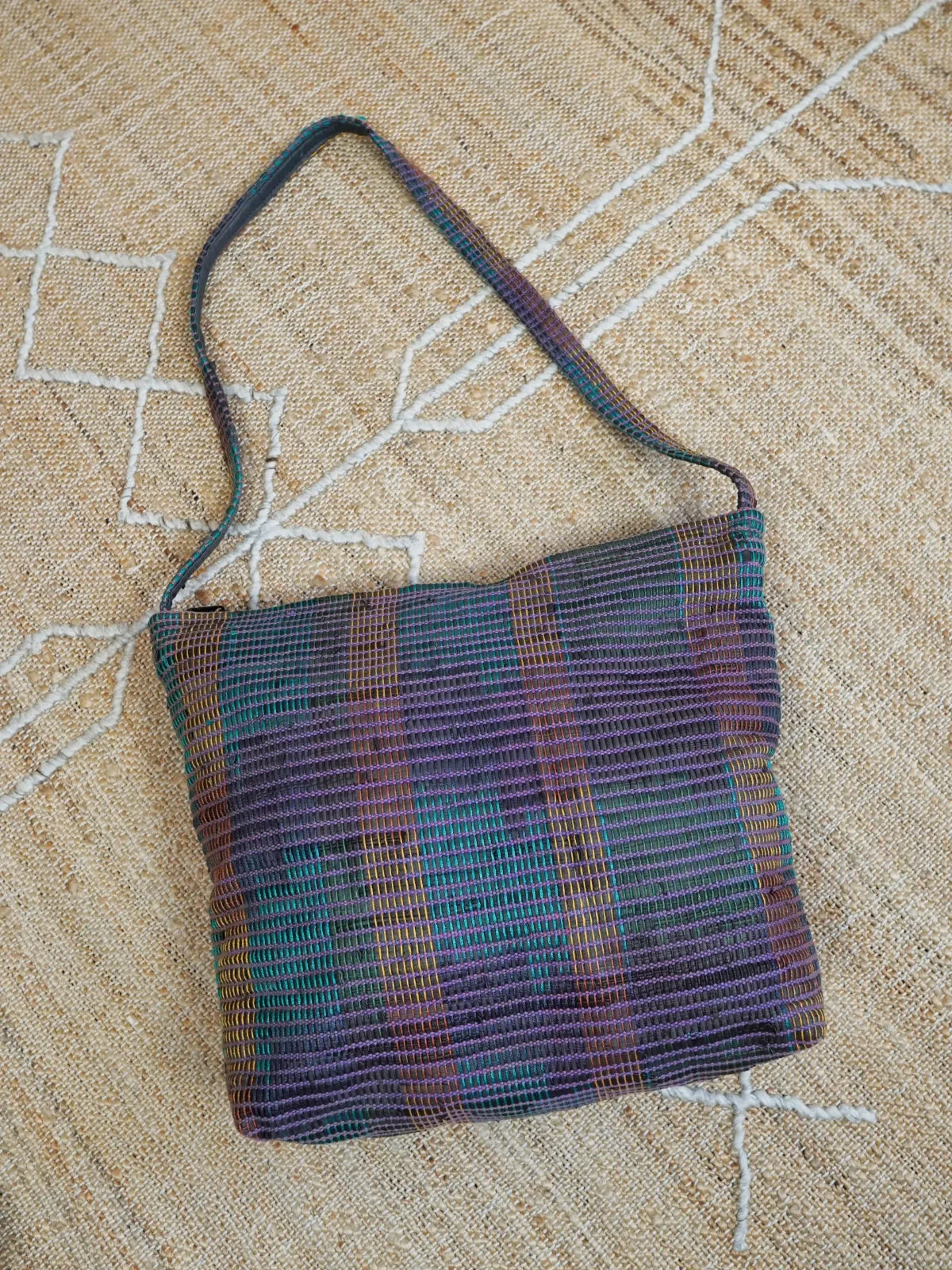 Vintage Hand Woven Tote Bag