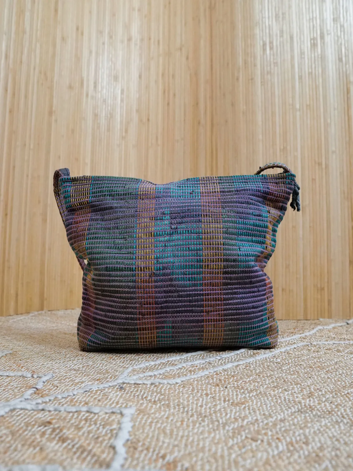 Vintage Hand Woven Tote Bag