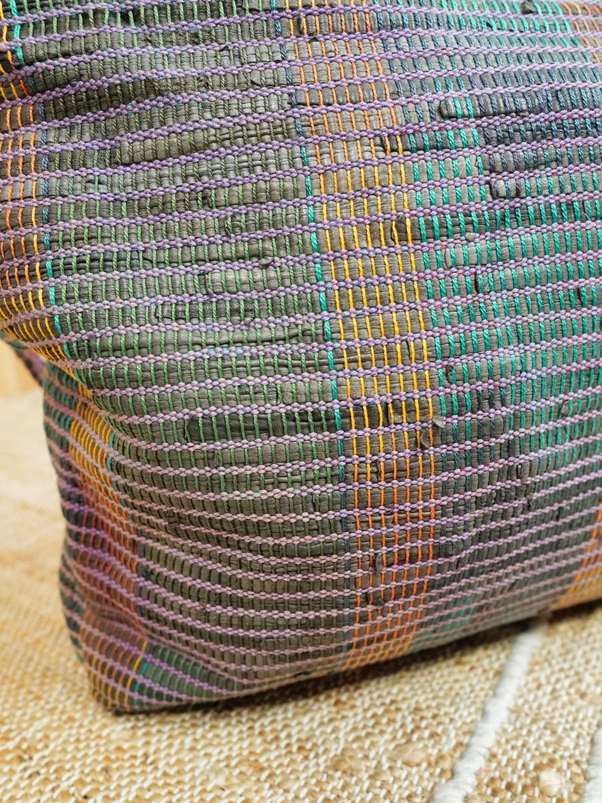 Vintage Hand Woven Tote Bag