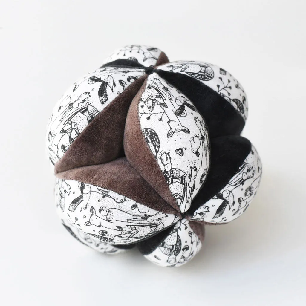 Wee Gallery Organic Sensory Clutch Ball - Woodland