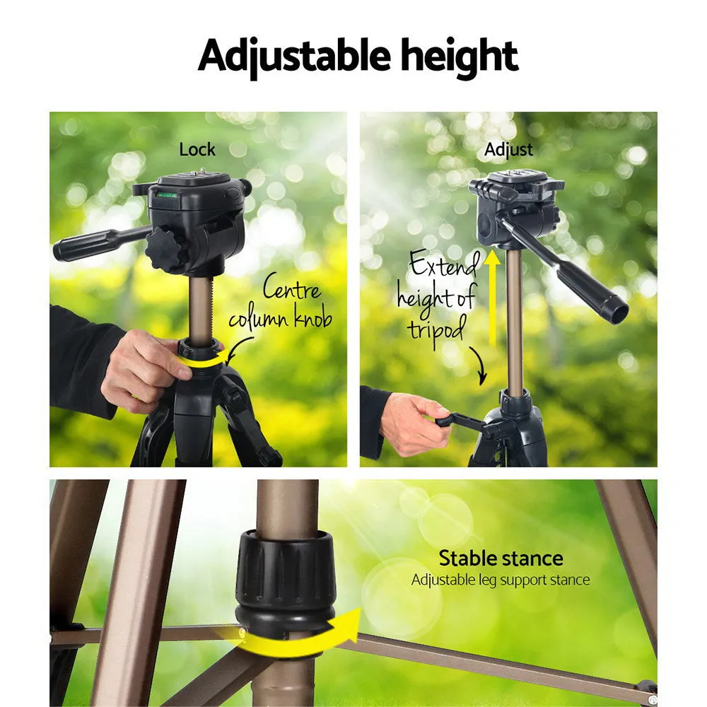 Weifeng Professional Camera Tripod Monopod Stand DSLR Pan Head Mount Flexible