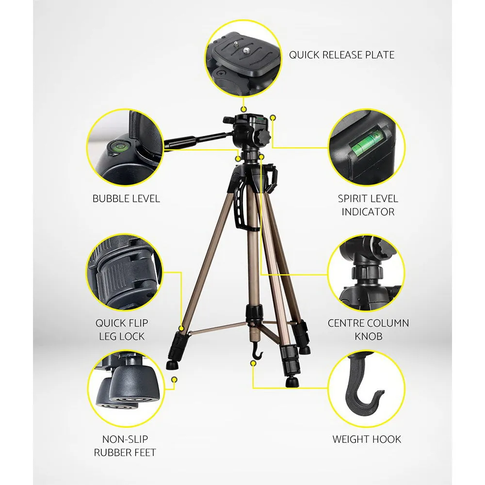 Weifeng Professional Camera Tripod Monopod Stand DSLR Pan Head Mount Flexible