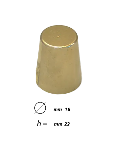 Y18C - brass foot for suitcase