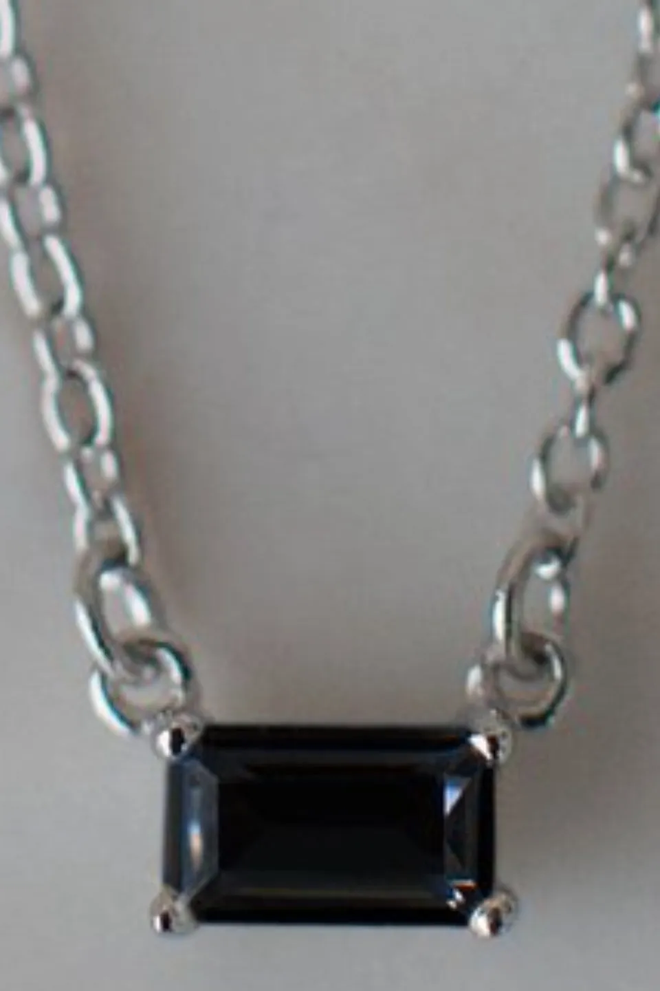 You Rock Black Silver EOL Necklace