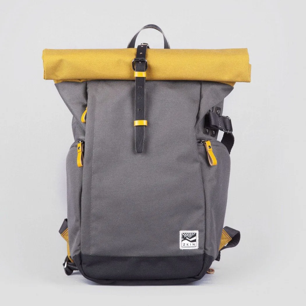 Zkin Getaway Yali Yellow Grey DSLR Camera Backpack Bag